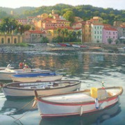 Rio Marina by June Carey June Carey original painting Rio Marina