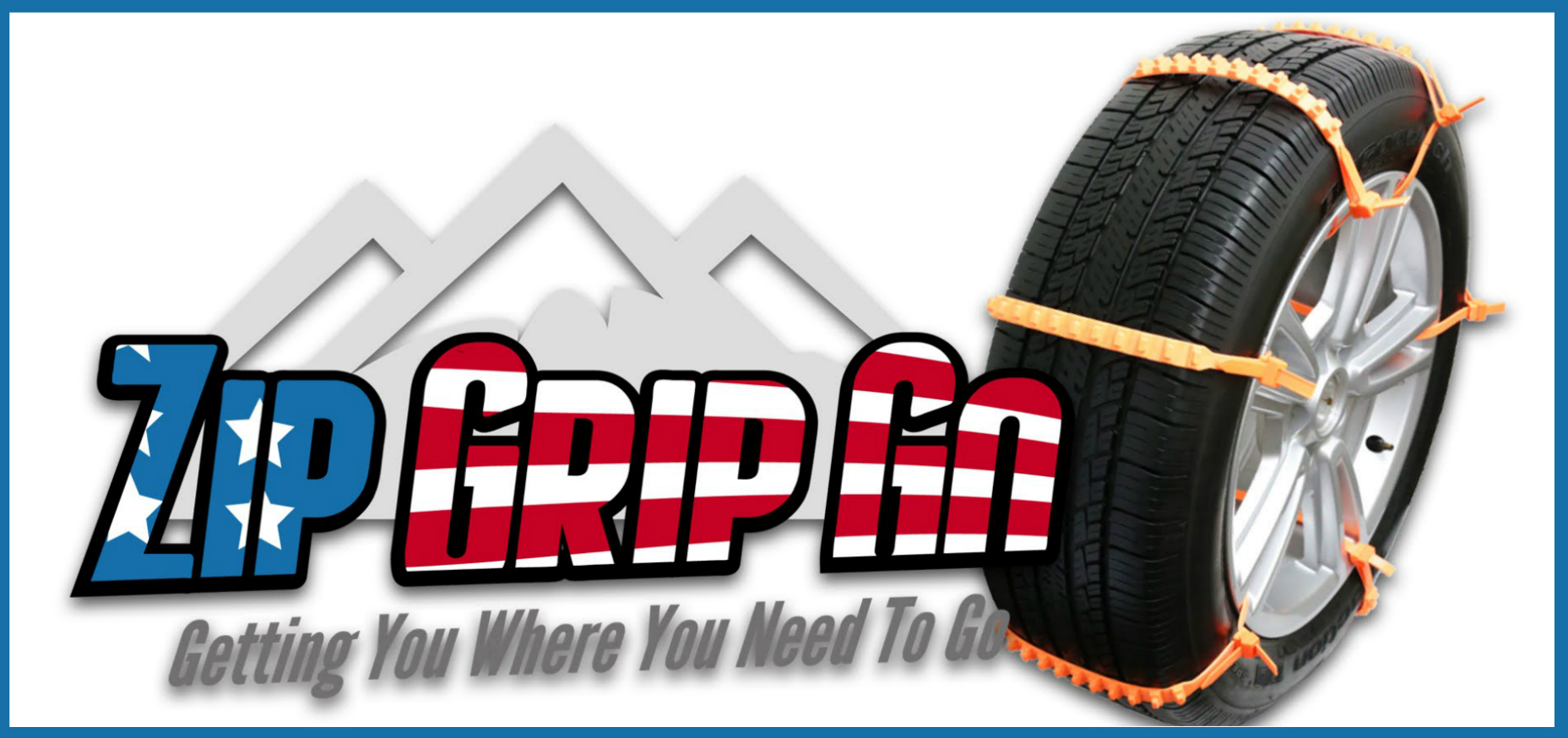 Zip Grip Go Emergency Tire Traction for Snow or Mud for Car Van Truck