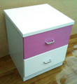 Pink bedside table