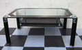Glass coffee table