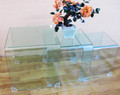 3 pieces glass coffee table