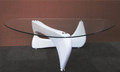 white coffee table