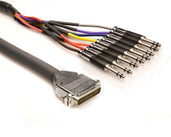 Zaolla Silverline Balanced Analog Snake, 8-Channel, DB25 to TT