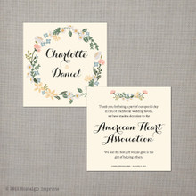 Wedding Donation Cards Favor Photo Charlotte 2 5x2 5 Favor Donation Card
