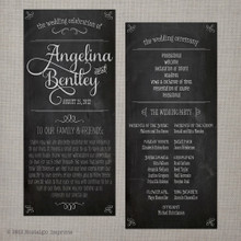 vintage wedding programs