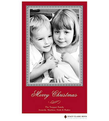a christmas story flat digital holiday photo card party cat