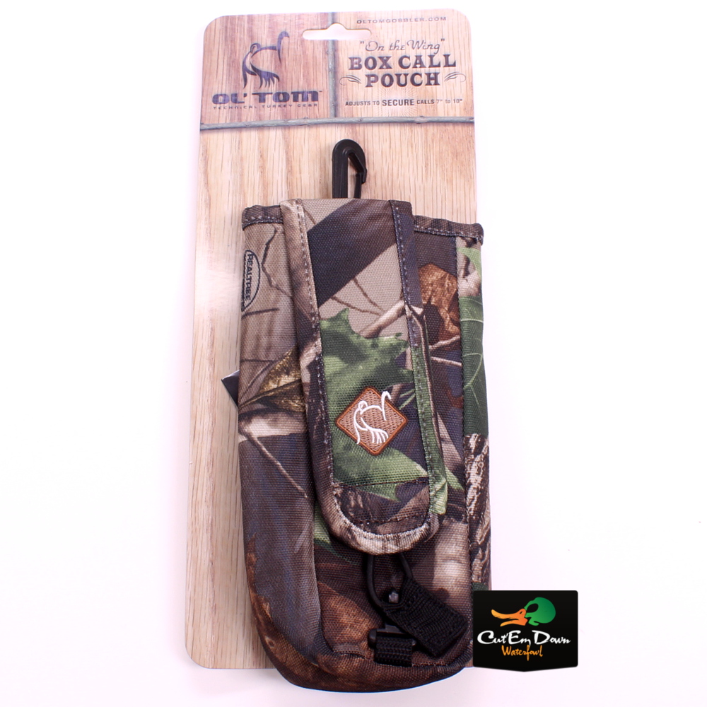 DRAKE WATERFOWL OL TOM TURKEY BOX CALL POUCH CASE COVER HARDWOODS GREEN