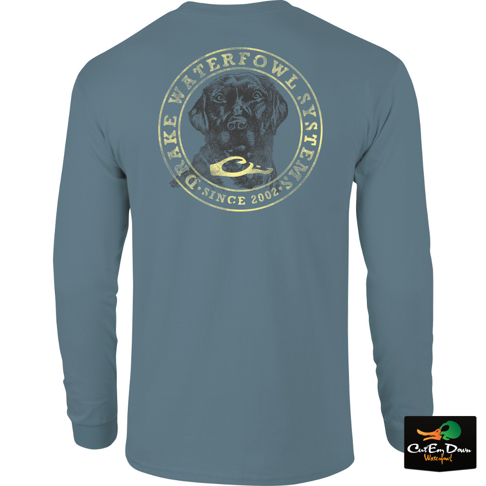 waterfowl circle lab logo l s t shirt waterfowl circle lab logo l s t shirt