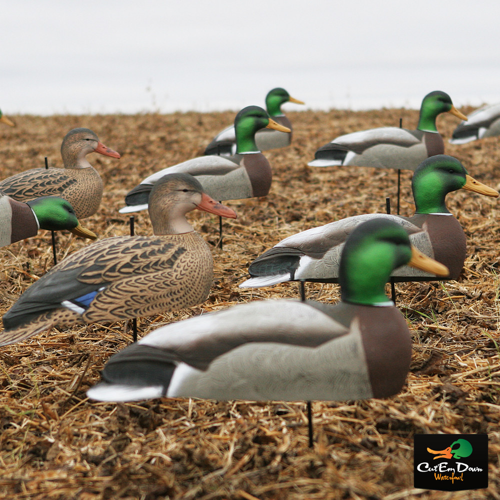 AVERY GREENHEAD GEAR GHG MALLARD HARVESTER 5/8 SHELL DUCK DECOYS DOZEN