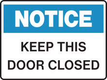 door closed sign