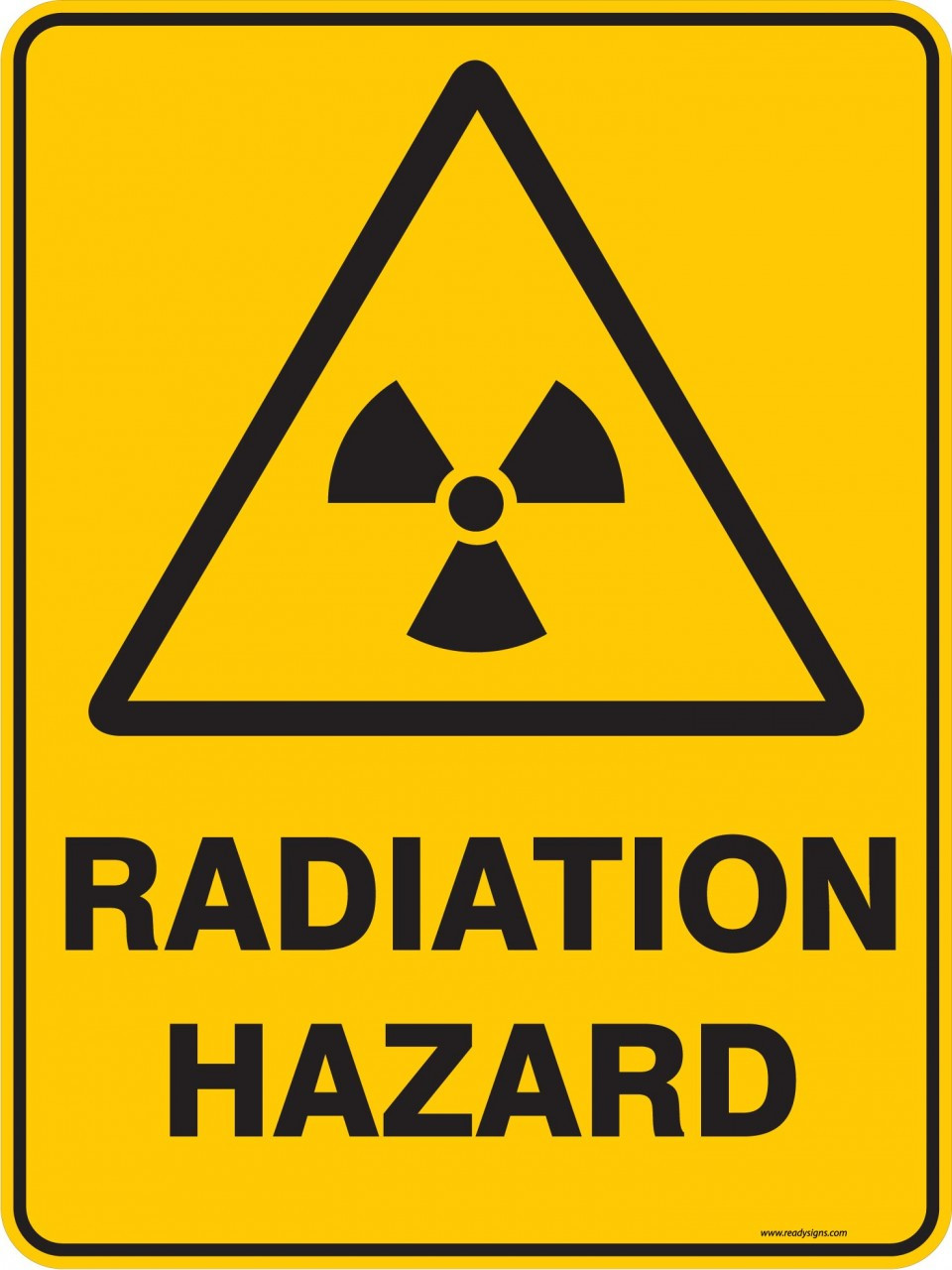 Warning Sign RADIATION HAZARD Property Signs Warning Sign RADIATION HAZARD Property Signs