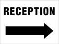 Reception Sign - Right Arrow