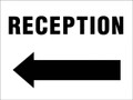 Reception Sign - Left Arrow