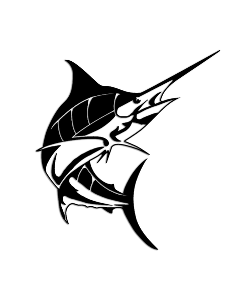 Marlin Tribal Fishing sticker Aftershock Decals