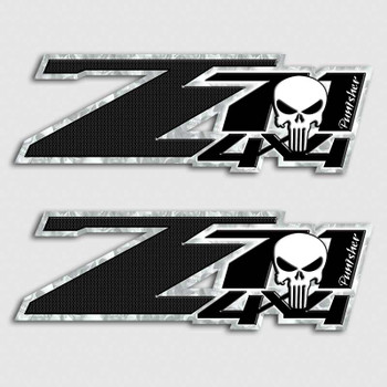 Punisher Skull Z71 4x4 Sticker Set - Aftershock Decals