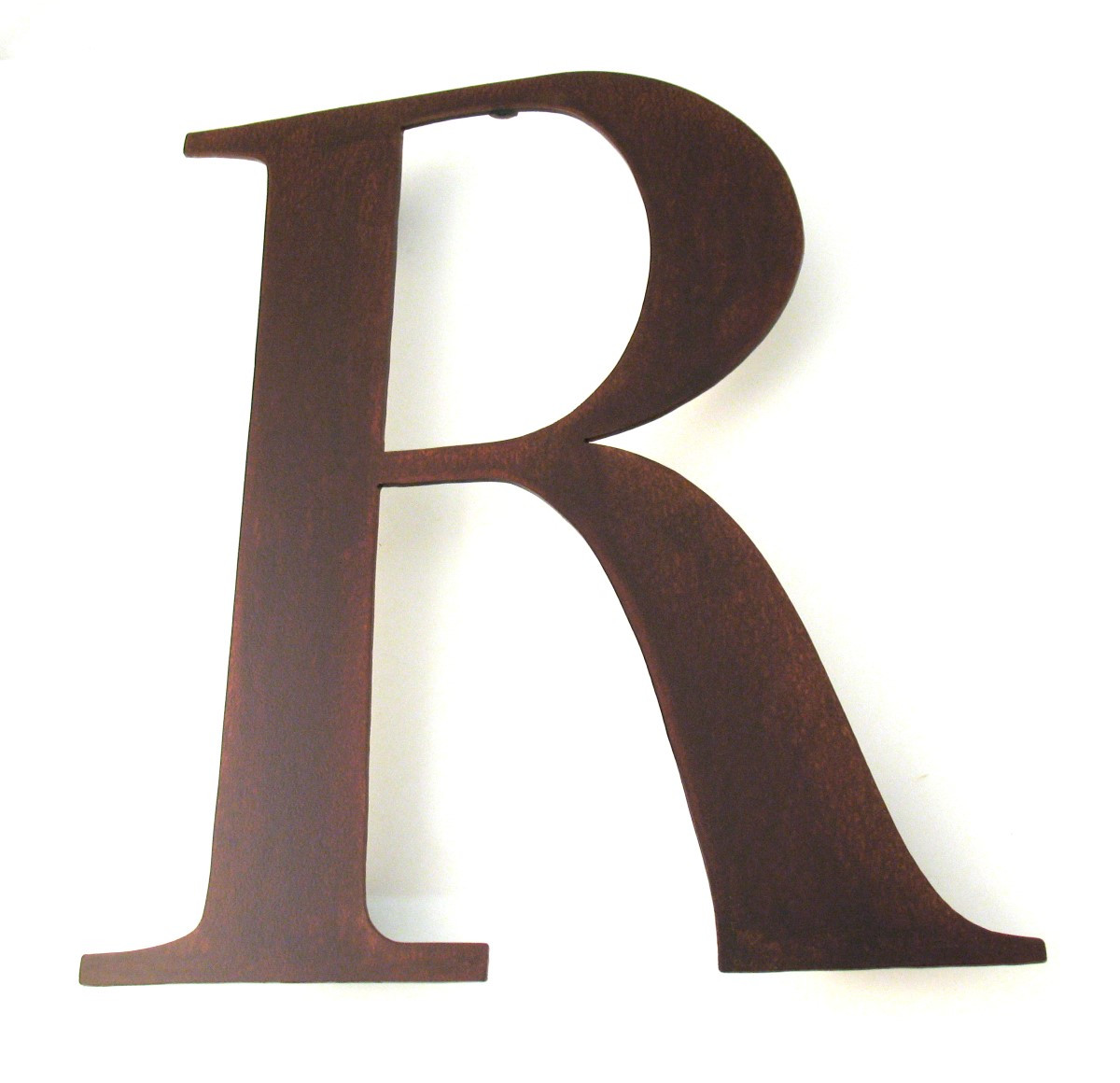 Sign Sculpture metal Rustic Metal Wall  Rusty Letter sign rustic R letters Art