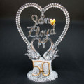 50th Anniversary Personalized Wedding Cake Topper