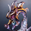 Hand Blown Glass Dragon Classic
