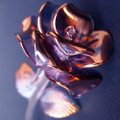 Hand Blown Glass Anniversary Rose Figurine