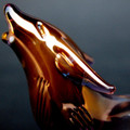Hand Blown Glass Wolf