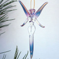 Hand Glown Glass Fairy Christmas Ornament