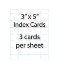 Index Cards - 3" x 5" | 3-up