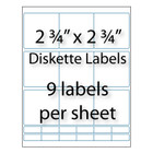 Diskette Labels 2-3/4" x 2-3/4"
