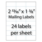 Mailing Labels 2-13/16" x 1-3/8" | 24-up