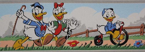 Dex Vintage Wallpaper Border Disney Donald Duck