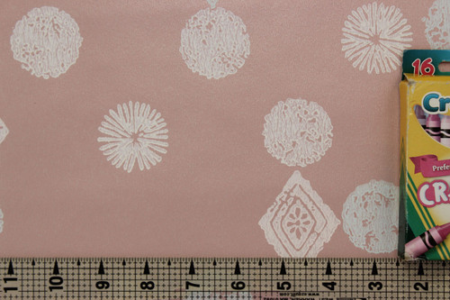1950s Vintage Wallpaper Retro Starbursts Geometric on Dark Pink