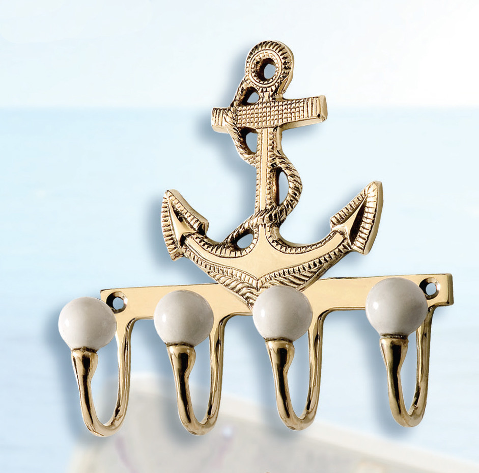 Purchase Brass Anchor Coat Hooks & Beach Coat Racks at Great Prices from Everything Nautical
