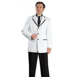 Mens White Tuxedo with Black Frame