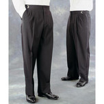 Poly/Wool Blend Tuxedo Trousers
