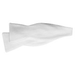 White Pique Mens Self Tie Bow Tie