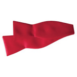 Red Satin Self Tie Mens Bow Tie