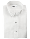 White Lucca Wingtip Tuxedo Shirt by Cardi