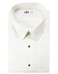 Ivory Enzo Laydown Tuxedo Shirt by Cardi