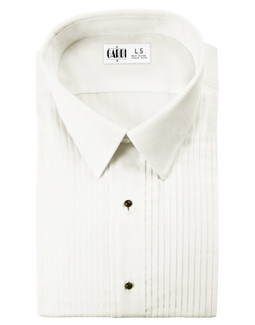 Ivory Enzo Laydown Tuxedo Shirt by Cardi