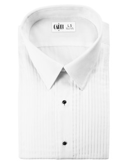 Marco Tuxedo Shirt - Pleated with Laydown Collar by Cardi