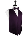 Raisin Herringbone Tuxedo Vest