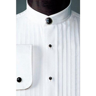 Mandarin Collar Tuxedo Shirt