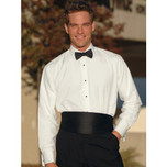 Laydown Collar Tuxedo Shirt Non Pleated