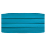 Satin Carribian Blue Cummerbund