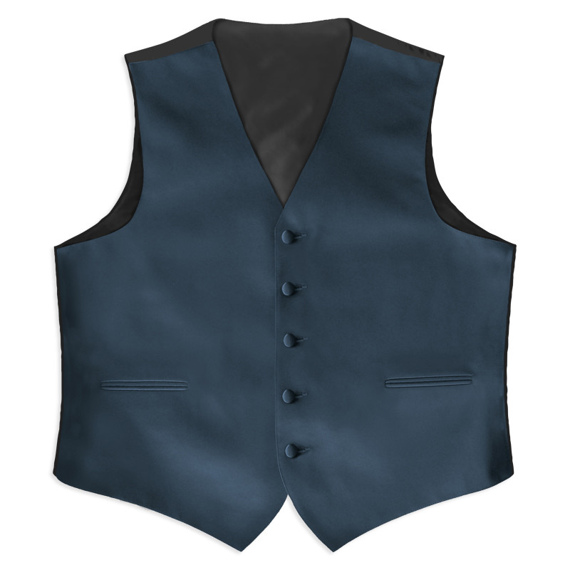 blue prom vest