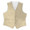 Satin Full Back Tuxedo Vest in Champagne
