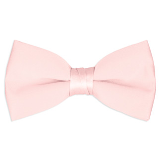 Satin Light Pink Bowtie