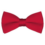 Satin Red Bowtie
