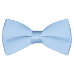 Satin Light Blue Bowtie