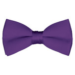 Satin Plum Bowtie