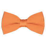 Satin Tangerine Bowtie